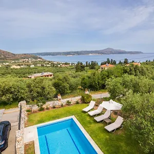 Villa Sea View Manolis With Private Pool Near The, Kalyves